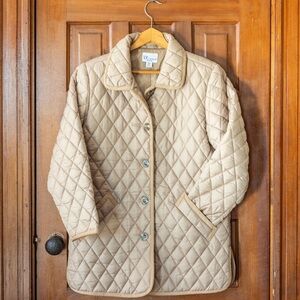 Quilted button up jacket